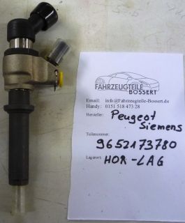 Einspritzduese Injektor Peugeot 206 307 406 407 2 0 HDi 9652173780