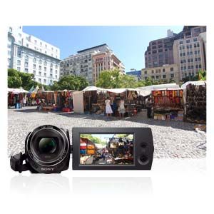 Sony HDR CX220EB HD Flash Camcorder 50p schwarz Kamera