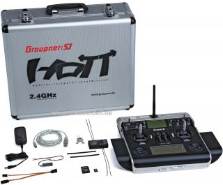 Graupner 33032 MC 32 Fernlenkset HoTT 2,4GHz V2 Bluetooth,Riemen,neue