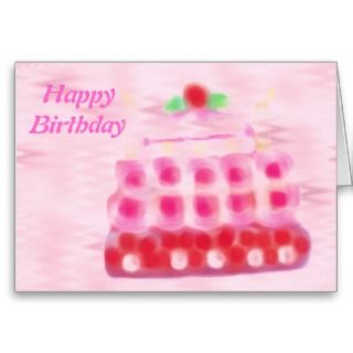 happy birthday Cake Birthday Card