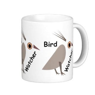 Cute Weird Abstract Bird Watcher Mugs