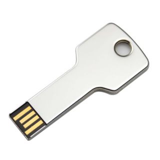 New Silvery Colour Key Shape 4GB/8GB/16GB USB Flash Memory Pen Drive