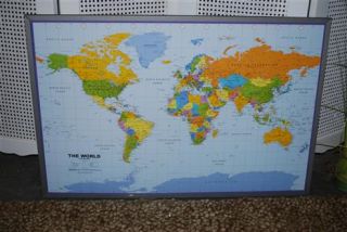 Pinnwand Weltkarte Welttafel #WI1