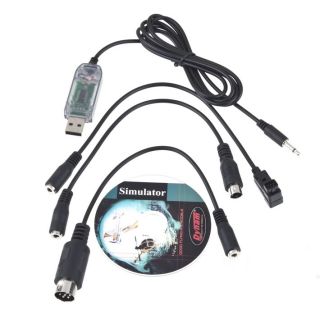 USB FMS Simulator Interface Kabel Cable Turborix Futaba