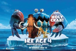 ICE AGE 4  CONTINENTAL DRIFT MOVIE POSTER #1