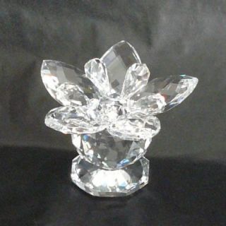 Kerzenhalter Blüte Blume Kristall Kerzenständer Kristallfigur Asfour