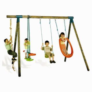 Smoby 504200   Holzschaukelgestell + Wippe 320x240x235 