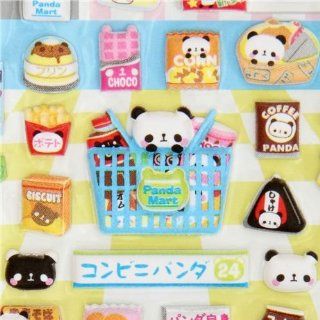 Schaumstoff Sticker Aufkleber Panda Bären Essen Kamio 