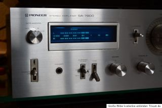 Pioneer SA 7800 VINTAGE Verstärker Bolide / BLAUE SERIE