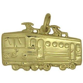 Elektro Lokomotive Schmuck Anhänger 14 Karat Gold 585 (Art.209099)