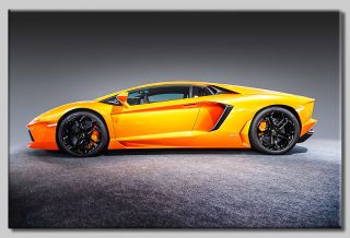 Leinwand Bild Lamborghini Aventador Supersportwagen Sport Luxus Speed