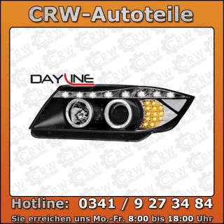 DAYLINE Scheinwerfer Set BMW E90 05+ Standlichtringe TFL Optik LED