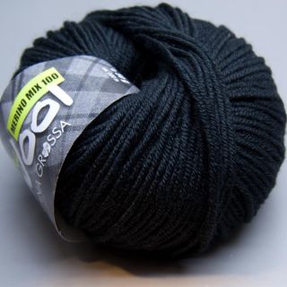 Lana Grossa Mc Wool Merino Mix 100   120 schwarz 50g g Wolle