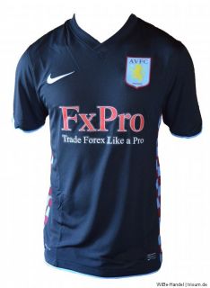 Original Aston Villa Away Trikot   Nike   schwarz   Gr. M   2010/2011
