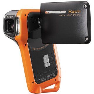 Sanyo VPC CA8EX Camcorder 2,5 Zoll orange schwarz Kamera