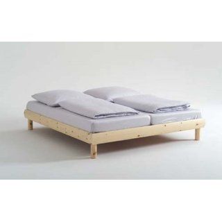Bett Doppelbett Einzelbett Holzbett Kiefer massiv schlicht modern