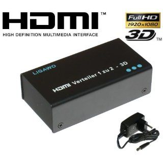 Ligawo 3D HDMI Splitter 1x2 High Speed HDMI   Verteiler 