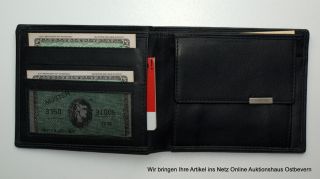 Bodenschatz Geldbeutel Geldbörse mit Geheimfach schwarz NEU #M354