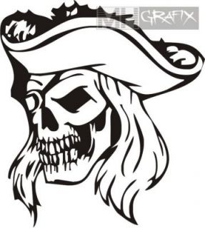 Aufkleber Pirat Skull Seeräuber Sticker ++ 25cm