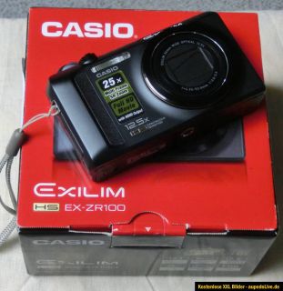CASIO Exilim EX ZR100 Highspeed Digitalkamera 12,1 MP 2GB SD Karte