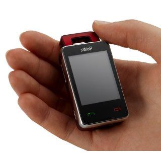 sWaP Nova   rot   Sim frei Mini Handy Schlüsselring oder Kette