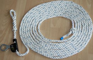 Mitlaufendes Auffanggeraet 10m Seil mit integr Falldaempfer EN 353 2