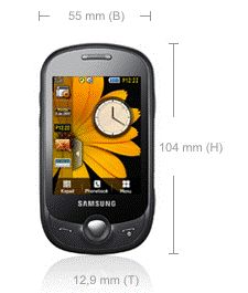 Samsung C3510 Smartphone (Touchscreen Display,  Player, 1,3