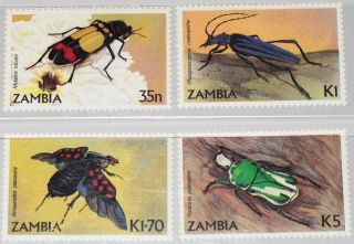 ZAMBIA SAMBIA 1986 349 52 339 42 Beetles Käfer Insects Insekten Fauna