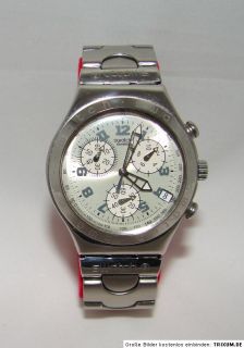 swatch Irony chrono 1999 Uhr vintage Cadmos white irony chronograph