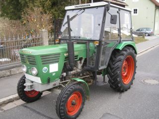 Deutz 4006 mit Kabine u. Mähwerk 40 PS luftgekühlt Traktor Schlepper