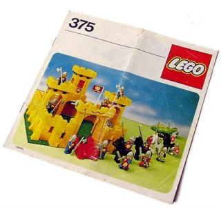 LEGO® BAUANLEITUNG BA 375 GELBE RITTERBURG (Castle)