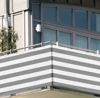 5x0,9m Balkon Sichtschutz Windschutz atmungsaktiv 361