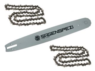 45cm Sägenspezi Schwert 3/8 2 Ketten passend für Stihl MS 362 MS362