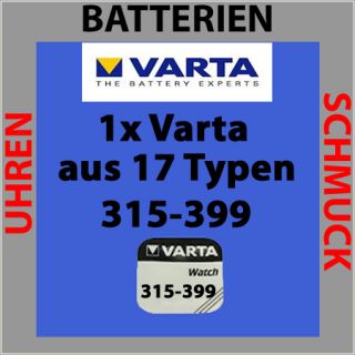 Batterie Knopfzelle 1,55V aus 17 Typen z.B. 364 371 377 379 399