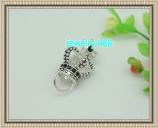 imperial crown link charm silver fashion pendant hot sell 375