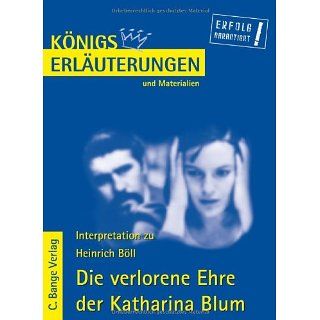 Königs Erläuterungen und Materialien, Bd.308, Die verlorene Ehre der