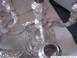 Zwei schöne große 925er STERLING Silber Kerzenleuchter