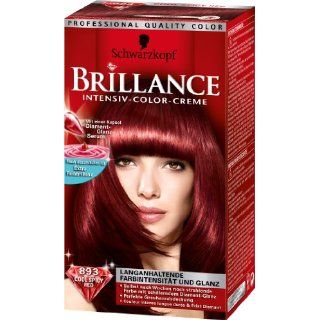 Schwarzkopf Brillance Intensiv Color Creme Stufe 3, 893 Cool Spicy Red
