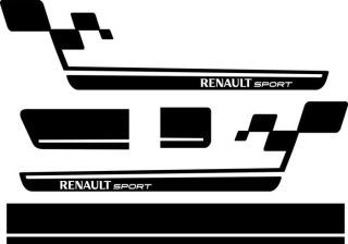 Renault Sport RS Seiten Dekor Aufkleber für Clio,Megane