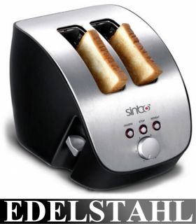 Sinbo ST 2415 Edelstahl Doppelschlitz Toaster Brotröster 2 Scheiben