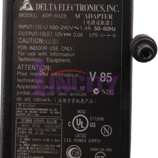 Genuine DELTA ADP 50ZB 12V 3A SWITCHING AC ADAPTER