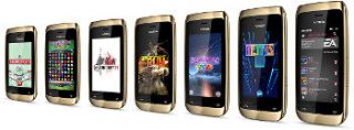 Nokia Asha 308 Dual SIM Smartphone (7,6 cm (3 Zoll) Touchscreen, 2