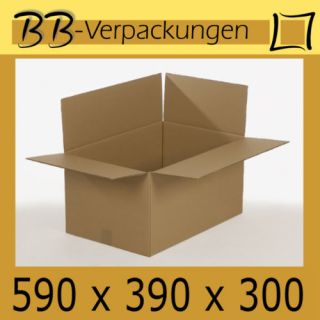 60 Versandschachteln Verpackungs Karton 590 x 390 x 300