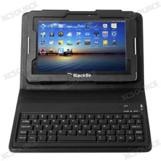 Bluetooth Leather Keyboard Cover Case Pouch For BlackBerry Playbook 7
