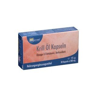 Krill Öl 500 mg Kapseln, 90 St Drogerie & Körperpflege