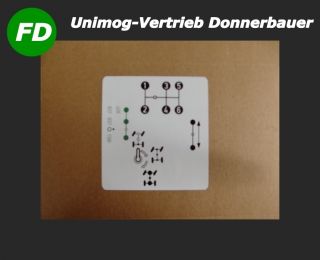 Aufkleber Schaltschehma Unimog 403,406,416, U900 Unimog Vertrieb