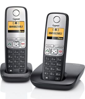 Gigaset A400 Duo Telefon schnurlos schwarz