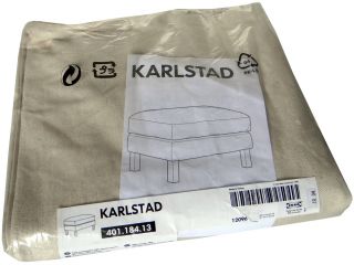 Ikea Karlstad Bezug Hocker Linneryd Natur 401.184.13 (40118413)