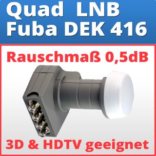 Fuba DEK 416 Quad LNB DIGITAL HDTV NEU