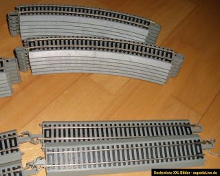 Mehano H0 Eisenbahn Modellbahn 4 X Trafo + 28 X Gleise Schienen